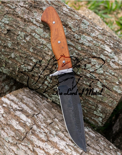 Custom Handmade Bowie Knife – High Carbon Steel with Leather Sheath Unique Blades Runner