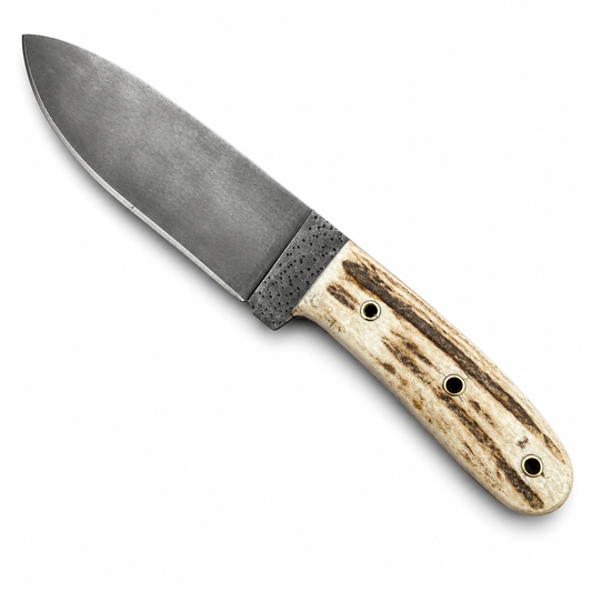 Handmade Bushcraft Knife – Full Tang Fixed Blade with Stag Antler Handle Unique Blades Runner