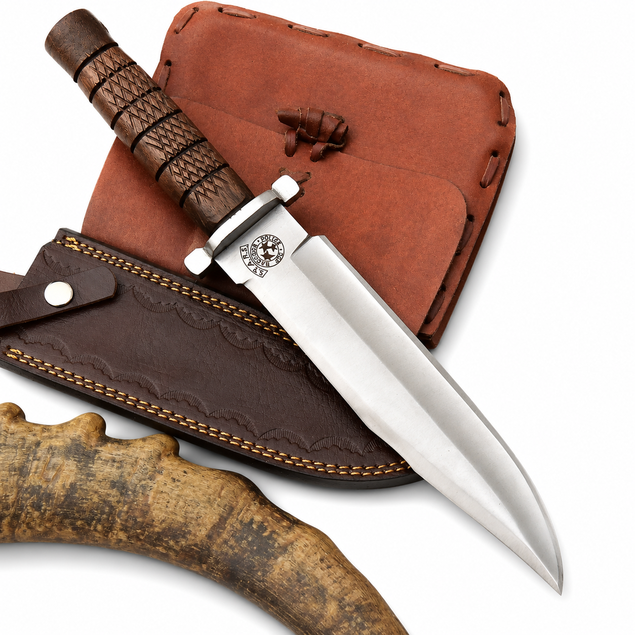 RPD Knife – Handmade Resident Evil Fixed Blade with Leather Sheath Unique Blades Runner