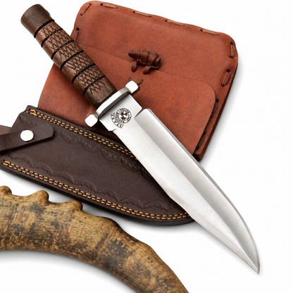 RPD Knife – Handmade Resident Evil Fixed Blade with Leather Sheath Unique Blades Runner