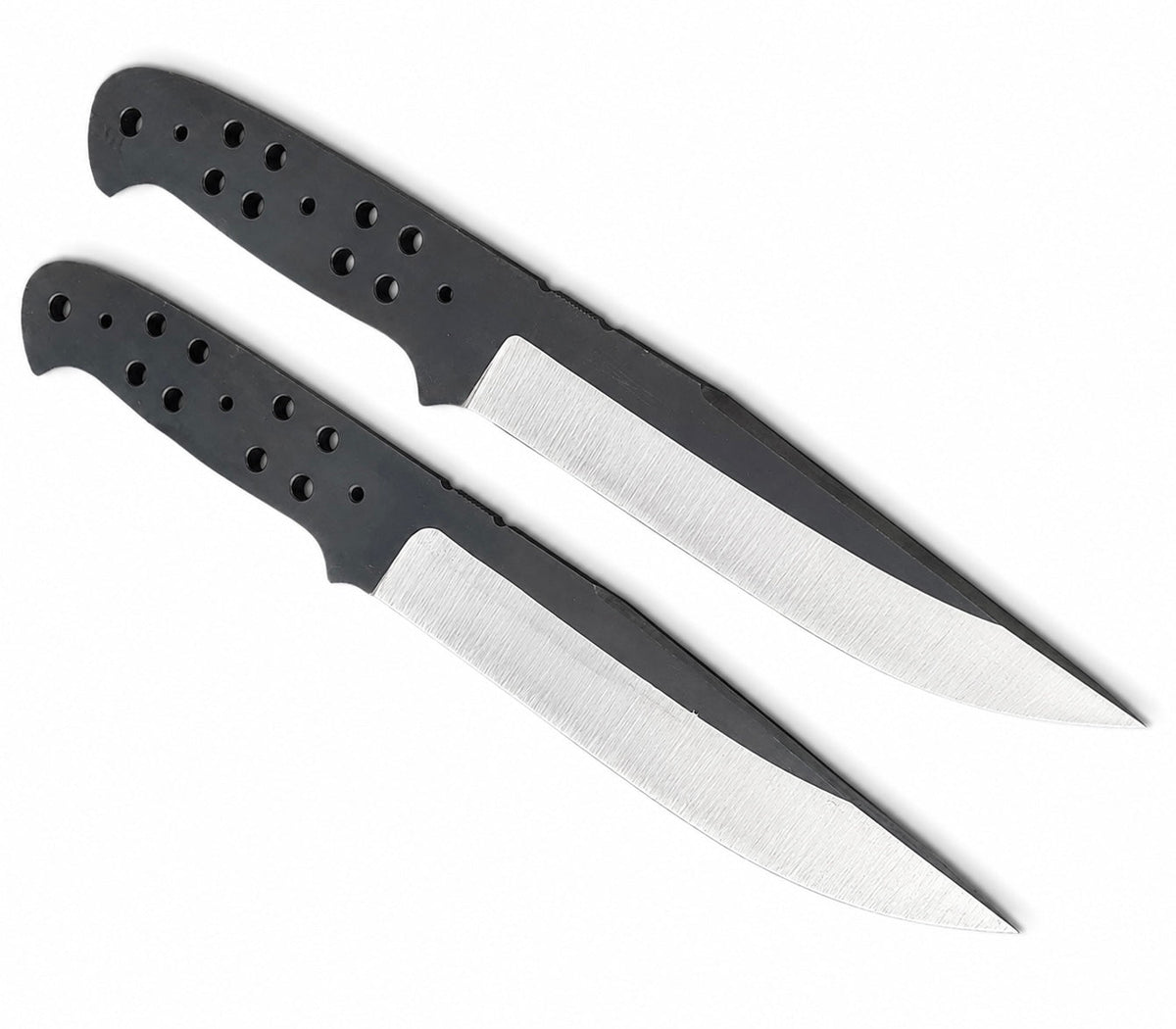 2-Piece 1095 Drop Point Knife Blanks Unique Blades Runner