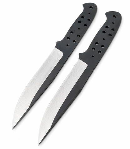 2-Piece 1095 Drop Point Knife Blanks Unique Blades Runner