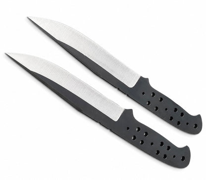 2-Piece 1095 Drop Point Knife Blanks Unique Blades Runner
