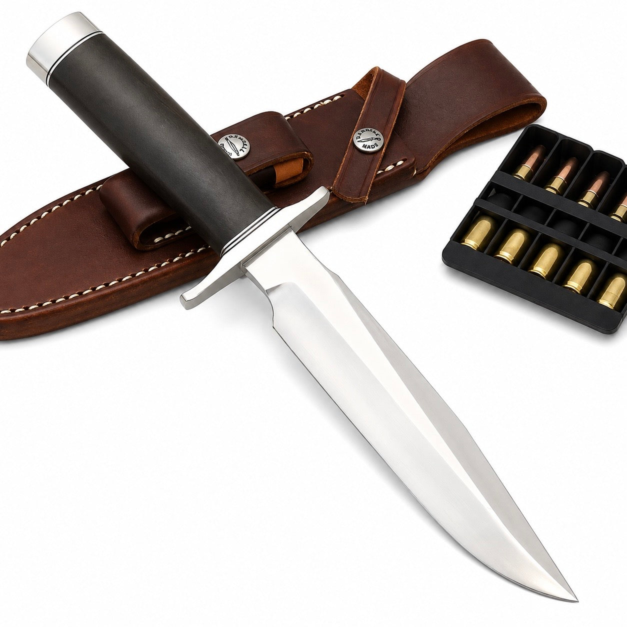 WW2 Randall Knife – Handmade D2 Steel Full Tang Hunting Knife with Sheath Unique Blades Runner
