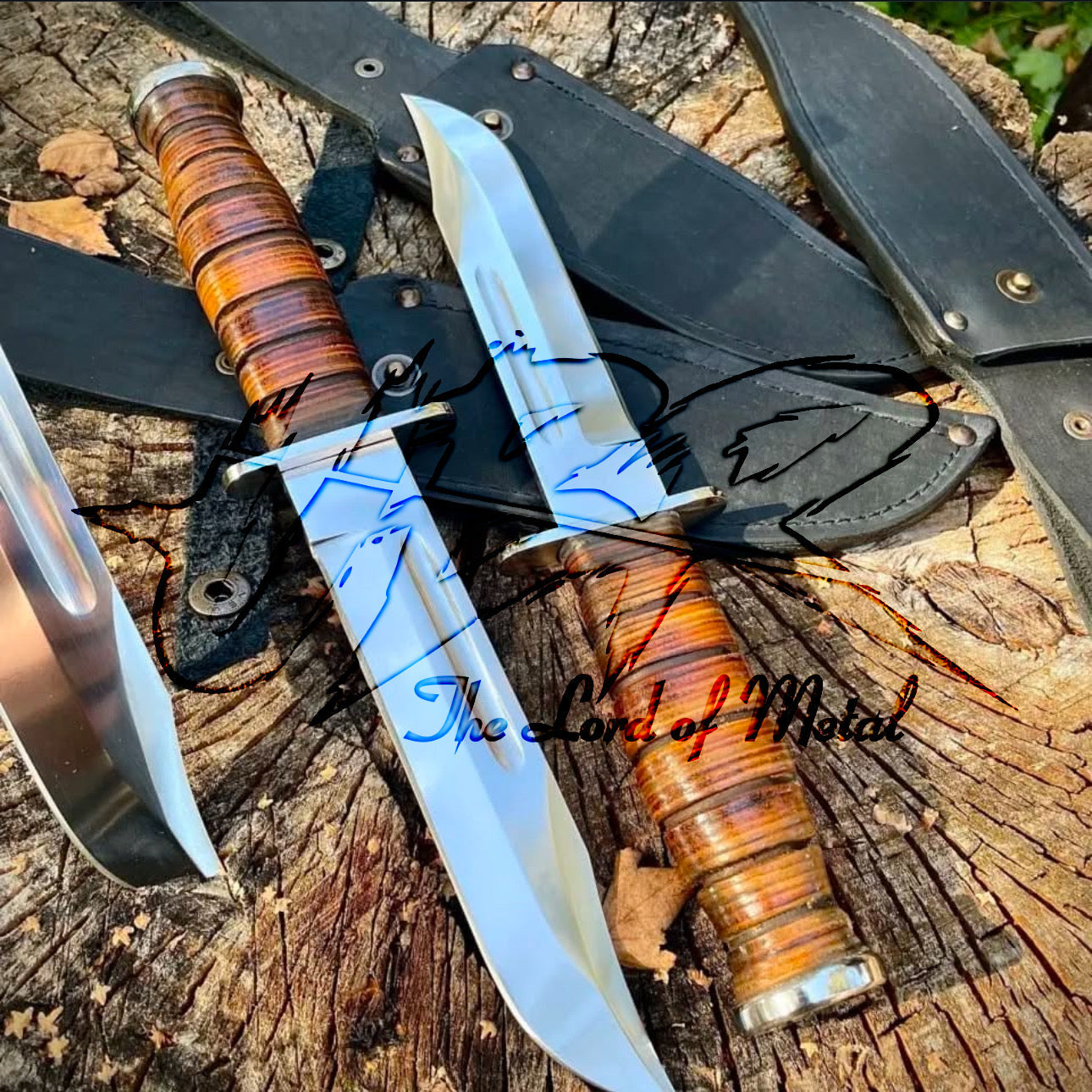 KA-BAR Knife for Sale – USMC Full Size Marine Knife with Leather Sheath Unique Blades Runner