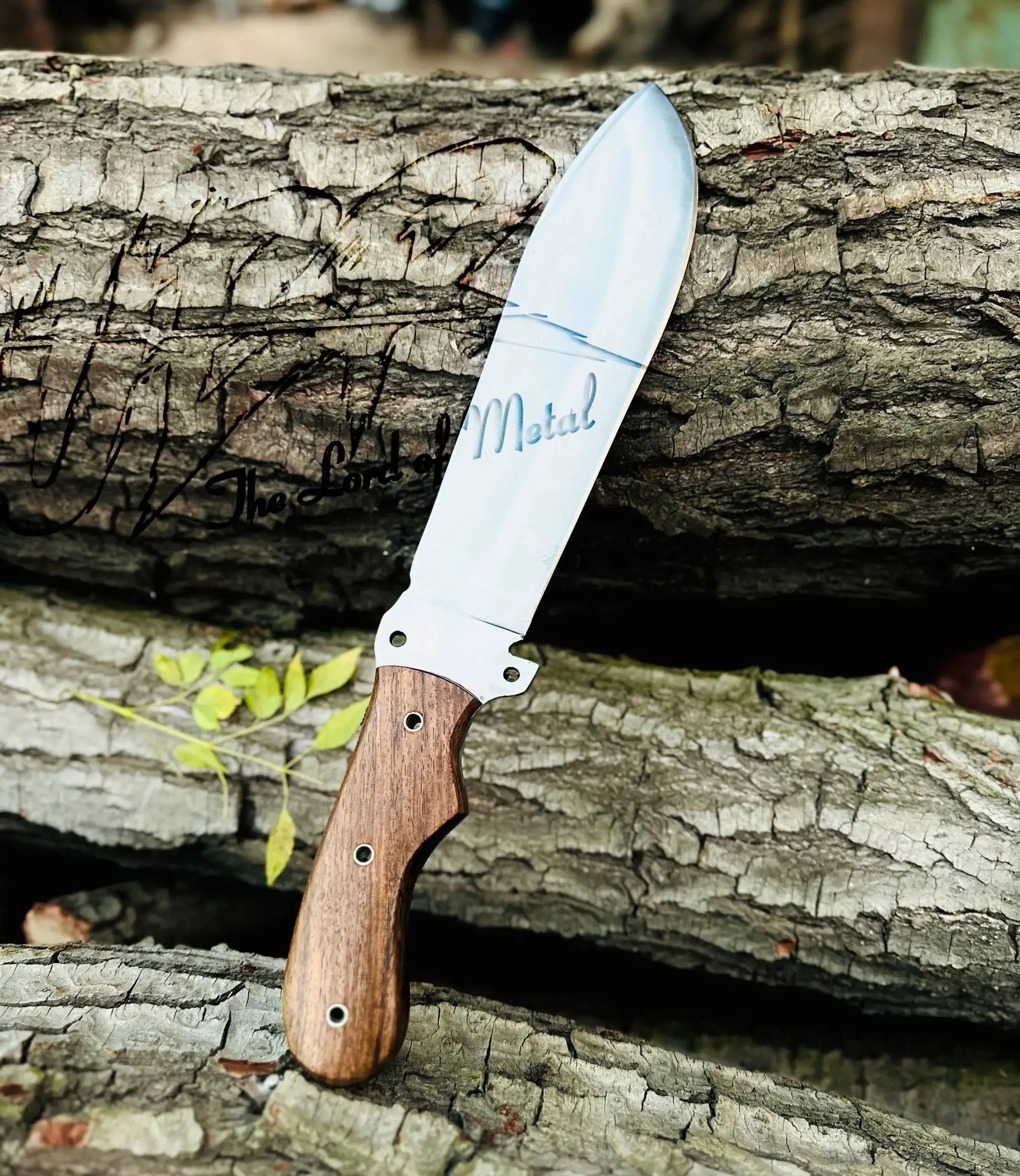 Custom Bowie Knife High Carbon Steel – Hunting Knife with Leather Sheath Unique Blades Runner