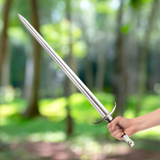 40″ Stainless Steel JON SNOW Sword Replica From GOT Series W/Sheath, Wall Plaque