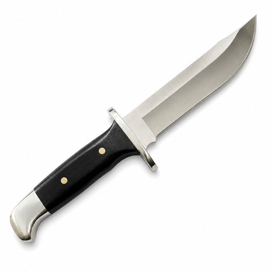 124 Frontiersman Knife – Fixed Blade Hunting Knife with Leather Sheath Unique Blades Runner