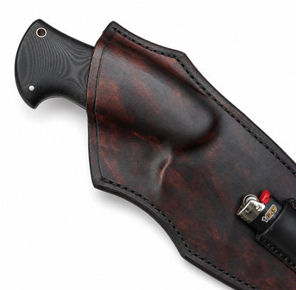 Hand-Forged Survival Knife – High Carbon Steel with Black Micarta Handle Unique Blades Runner
