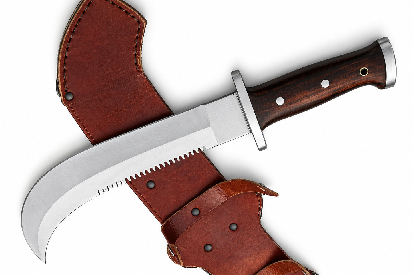 Chilean Corvo Knife for sale - Full Tang Blade With Leather Sheath Unique Blades Runner