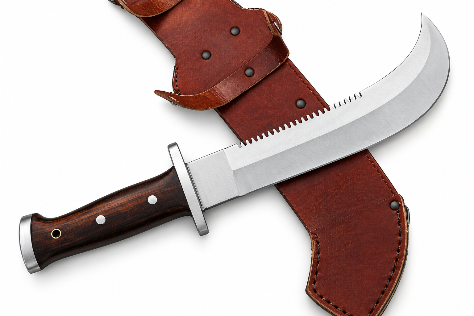 Chilean Corvo Knife for sale - Full Tang Blade With Leather Sheath Unique Blades Runner
