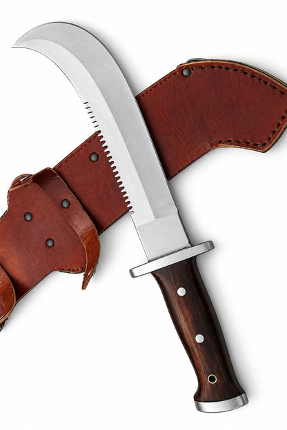 Chilean Corvo Knife for sale - Full Tang Blade With Leather Sheath Unique Blades Runner