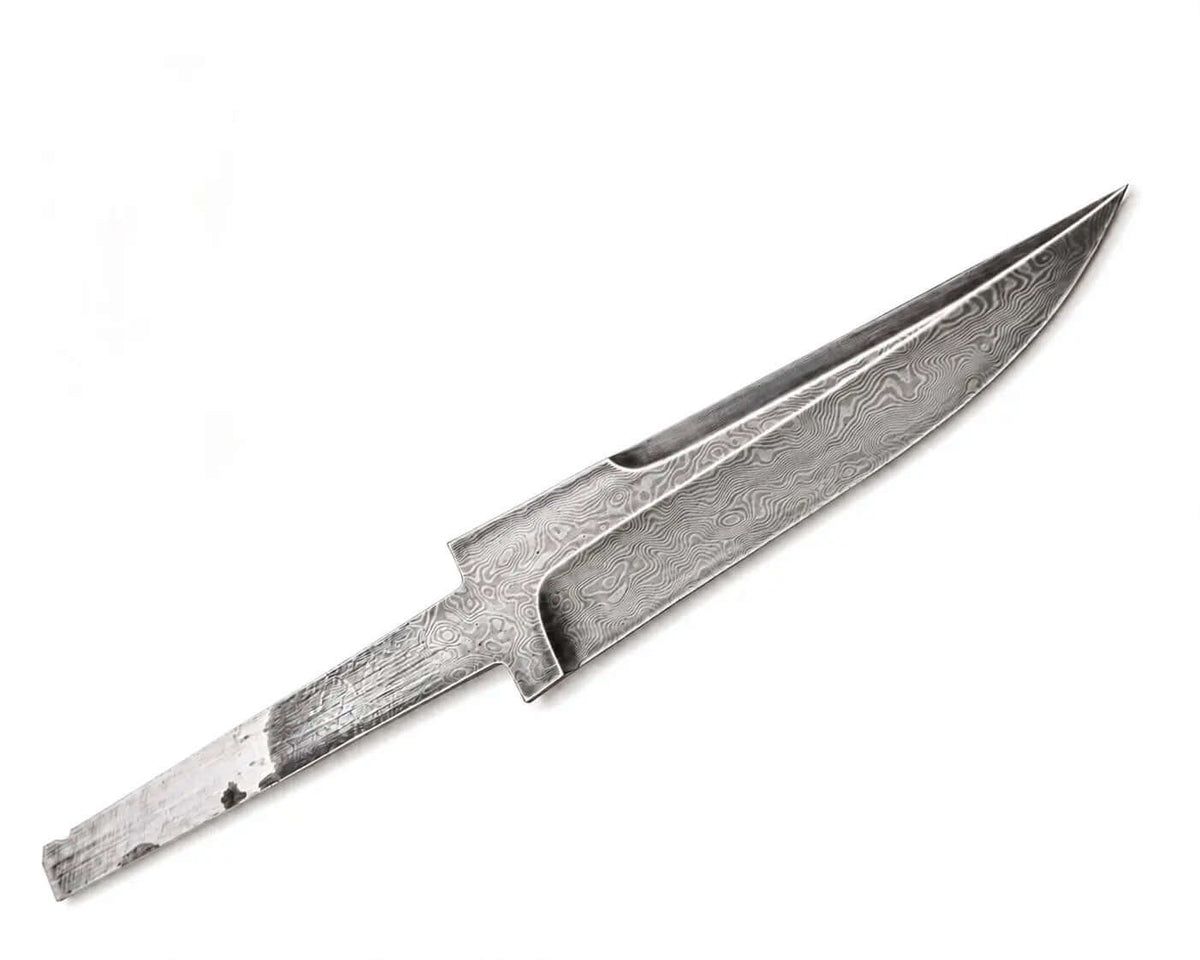 50-Piece Damascus Bowie Knife Blanks - Unique Blades Runner