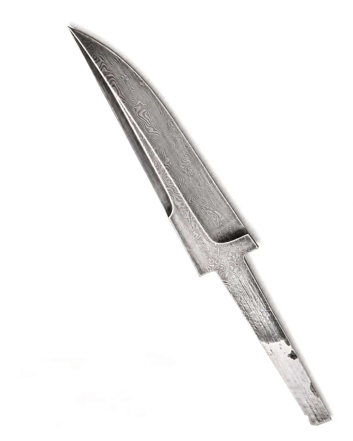 50-Piece Damascus Bowie Knife Blanks - Unique Blades Runner