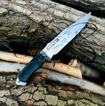 Rambo Last Blood Bowie Knife – D2 Tool Steel Handmade Survival Knife with Sheath Unique Blades Runner