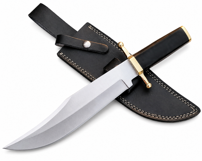 Smithsonian Bowie Knife – Handmade Historical Fixed Blade with Leather Sheath Unique Blades Runner