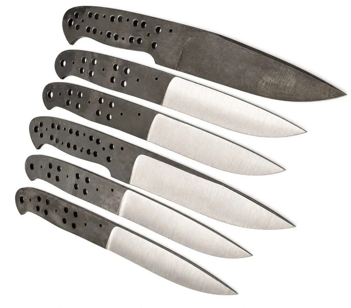 6-Piece Carbon Steel Hunting Knife Blanks - Unique Blades Runner