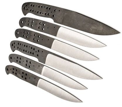 6-Piece Carbon Steel Hunting Knife Blanks - Unique Blades Runner