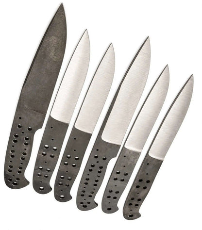 6-Piece Carbon Steel Hunting Knife Blanks - Unique Blades Runner