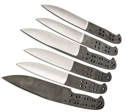 6-Piece Carbon Steel Hunting Knife Blanks - Unique Blades Runner