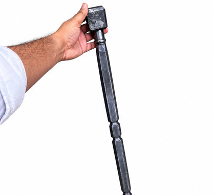 Ivan Poddubny Cane – Hand Forged Iron Walking Stick Unique Blades Runner