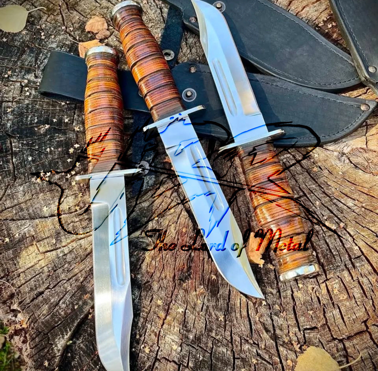KA-BAR Knife for Sale – USMC Full Size Marine Knife with Leather Sheath Unique Blades Runner