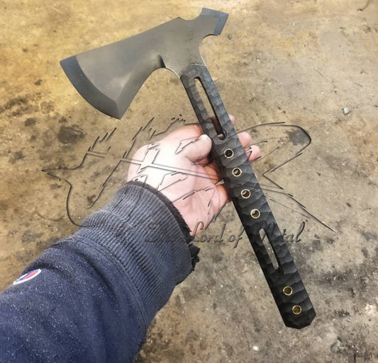 Viking Throwing Axe – Full Tang High Carbon Steel Tactical Hatchet with Sheath