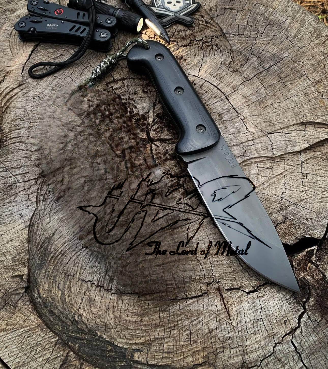 Drop Point Tactical Knife – G10 Handle, Paracord Grip, Survival Ready Unique Blades Runner