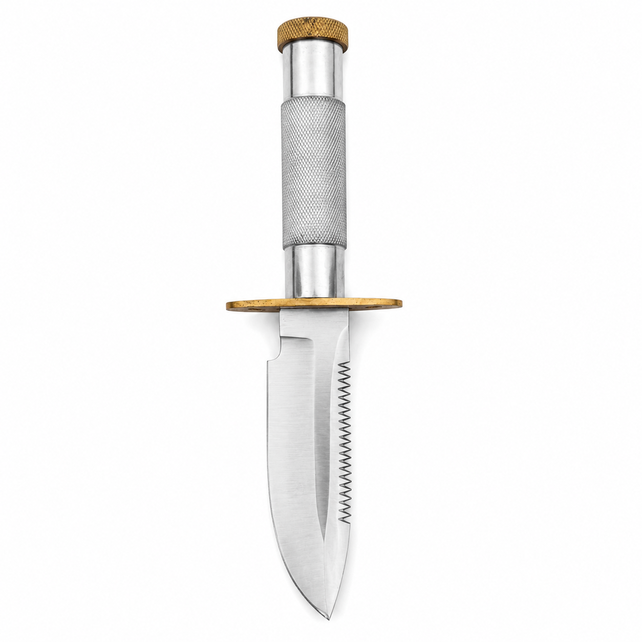 Handmade Survival Knife – Hollow Handle Fixed Blade with Sawback Spine Unique Blades Runner