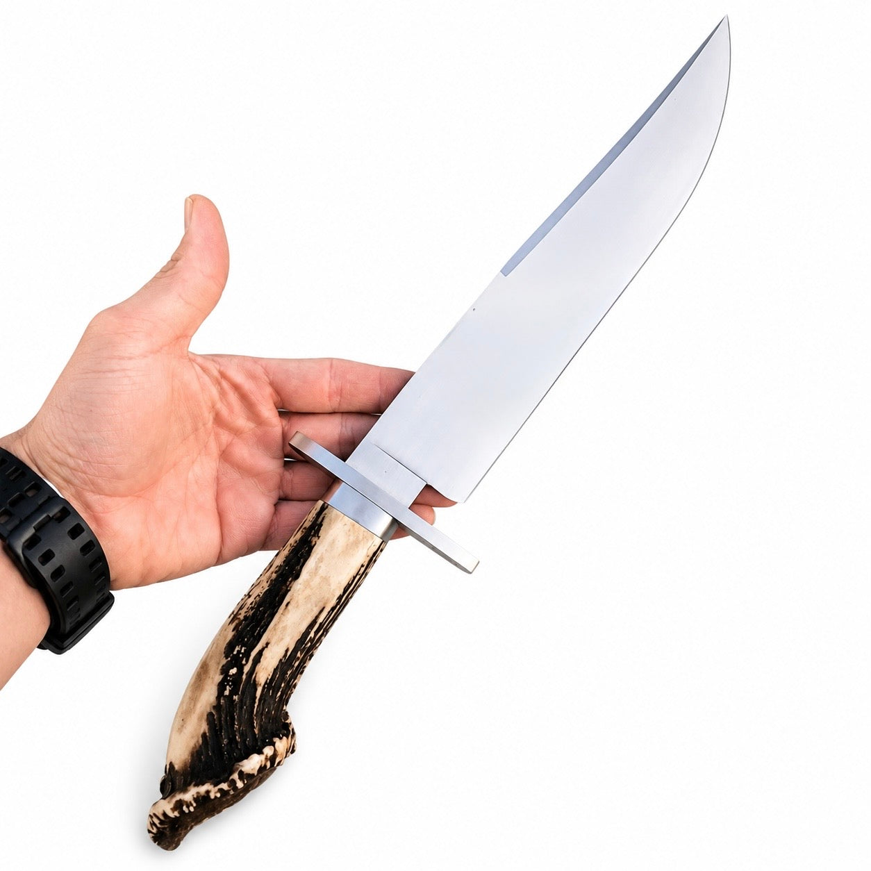 Handmade Bowie Knife - D2 Blade With Stag Horn Handle Unique Blades Runner