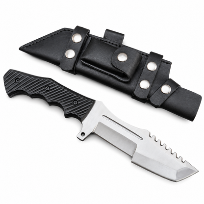 Csgo Huntsman Knife - Game Knife Replica With Leather Sheath Unique Blades Runner