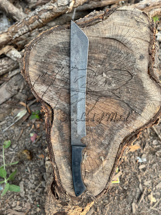 Modern Tactical Machete with Angled Tip and Full Tang Handle Unique Blades Runner