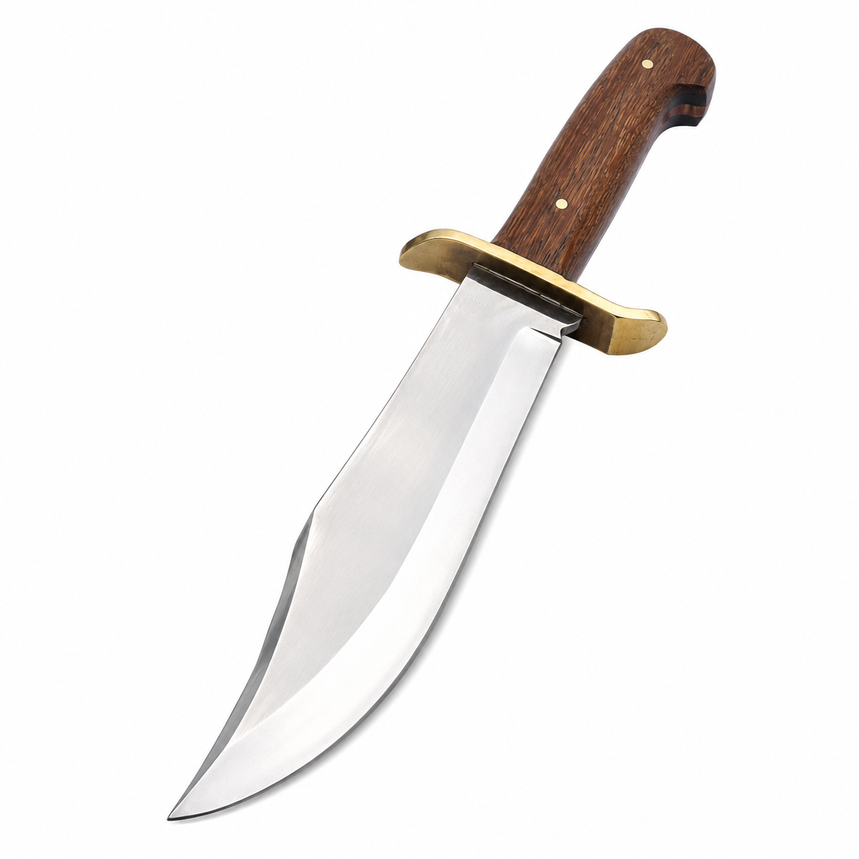 Old West Bowie Knife | Handmade D2 Tool Steel Knife with Brass Guard Unique Blades Runner