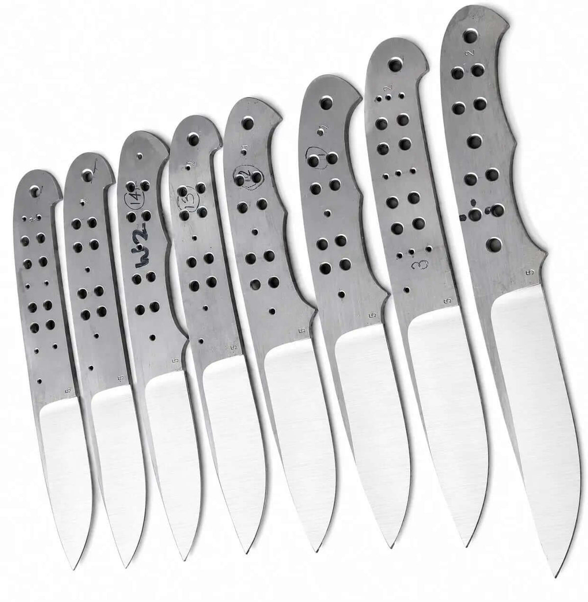 8-Piece 440C Bushcraft Knife Blanks - Unique Blades Runner