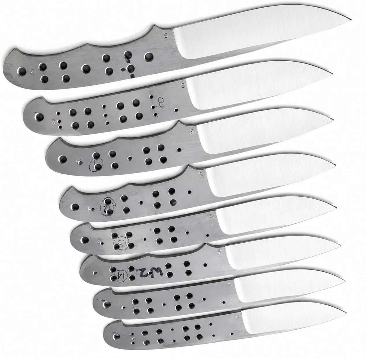 8-Piece 440C Bushcraft Knife Blanks - Unique Blades Runner