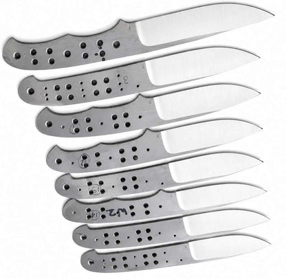 8-Piece 440C Bushcraft Knife Blanks - Unique Blades Runner