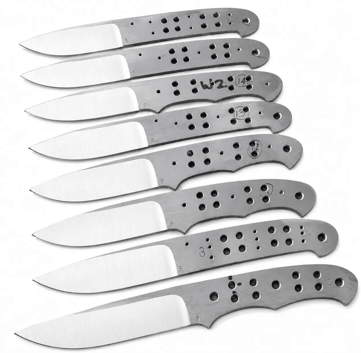 8-Piece 440C Bushcraft Knife Blanks - Unique Blades Runner