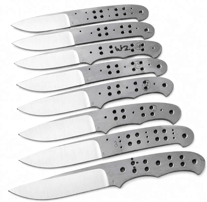 8-Piece 440C Bushcraft Knife Blanks - Unique Blades Runner
