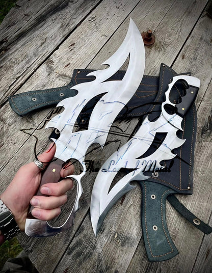 Combo Of Mortal Kombat Knife - Mirror Polish Blade With Micarta Handle Unique Blades Runner