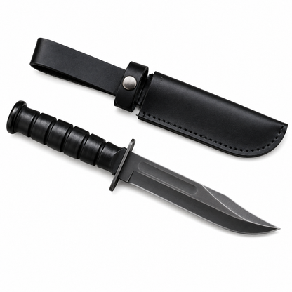 Ontario 498 Marine Combat Knife with Leather Sheath – KA-BAR USMC Unique Blades Runner