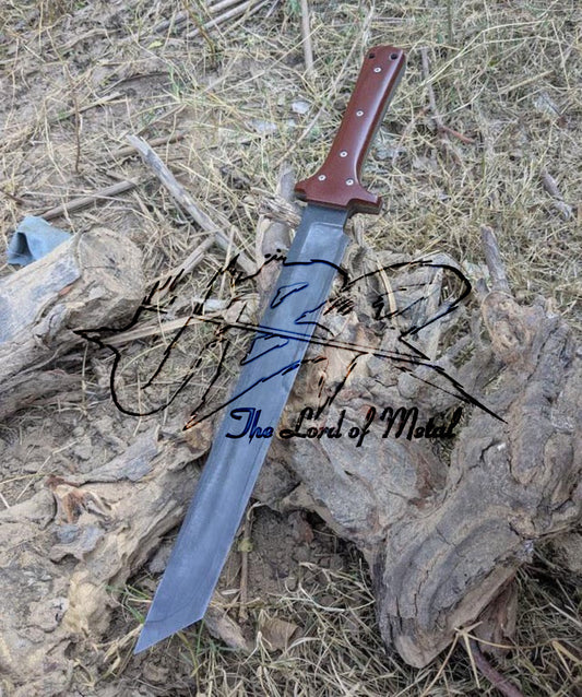Custom Handmade High Carbon Steel Machete with Micarta Handle Unique Blades Runner