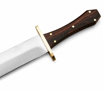 Coffin Handle Bowie Knife – Handmade Large Fixed Blade with Wood Handle Unique Blades Runner