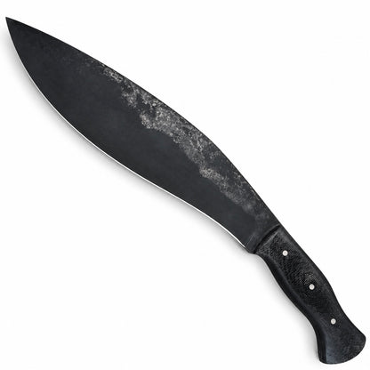 Hand forged kukri knife with 10 inch 1095 high carbon steel blade
