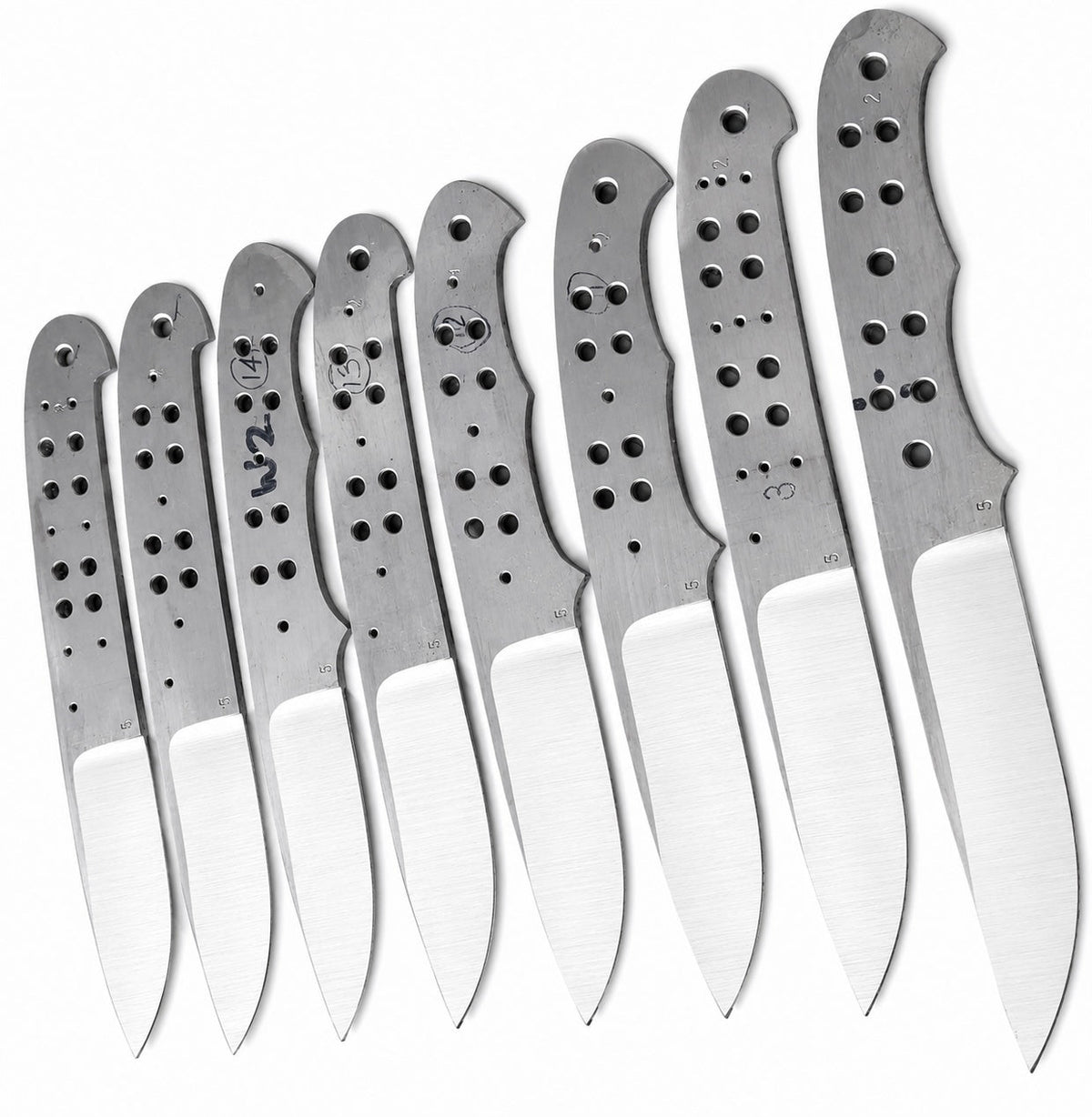 8-Piece 440C Bushcraft Knife Blanks Unique Blades Runner