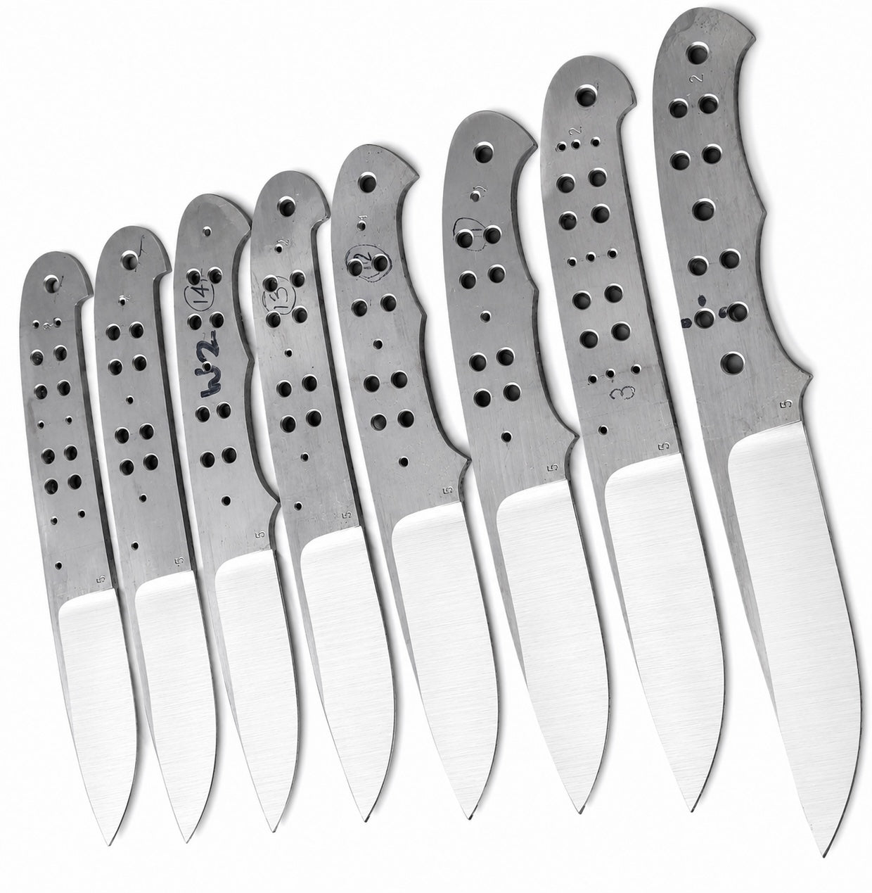 8-Piece 440C Bushcraft Knife Blanks Unique Blades Runner