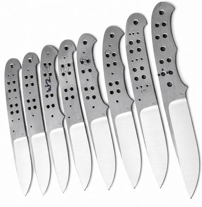 8-Piece 440C Bushcraft Knife Blanks Unique Blades Runner