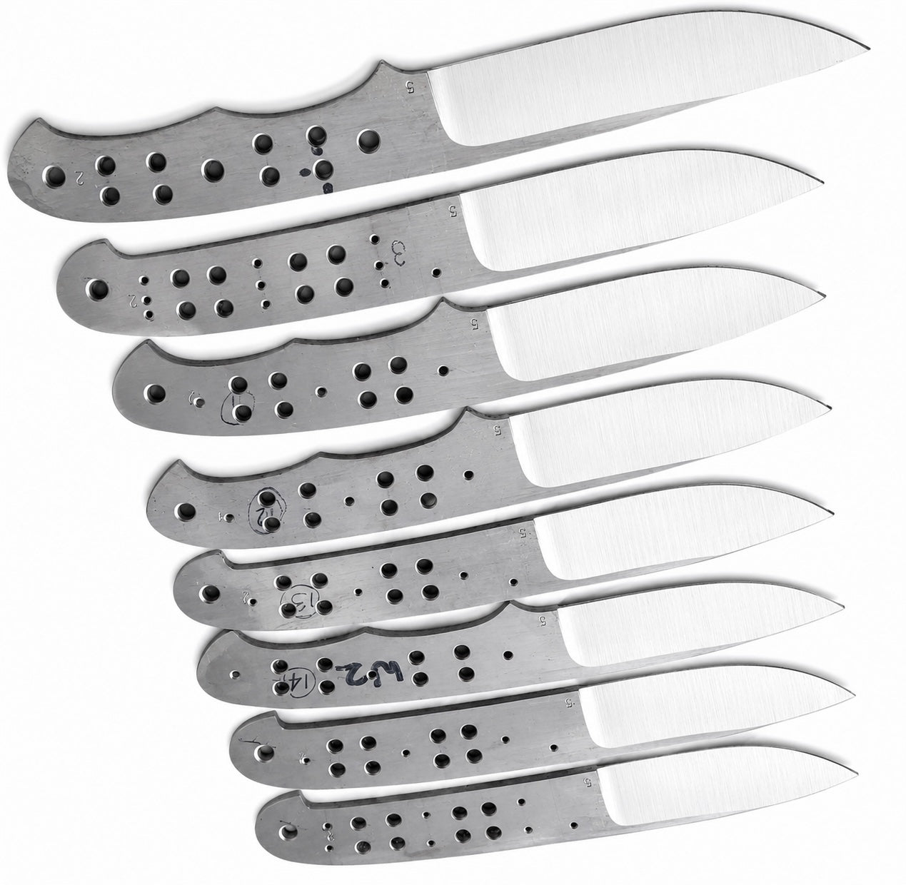 8-Piece 440C Bushcraft Knife Blanks Unique Blades Runner