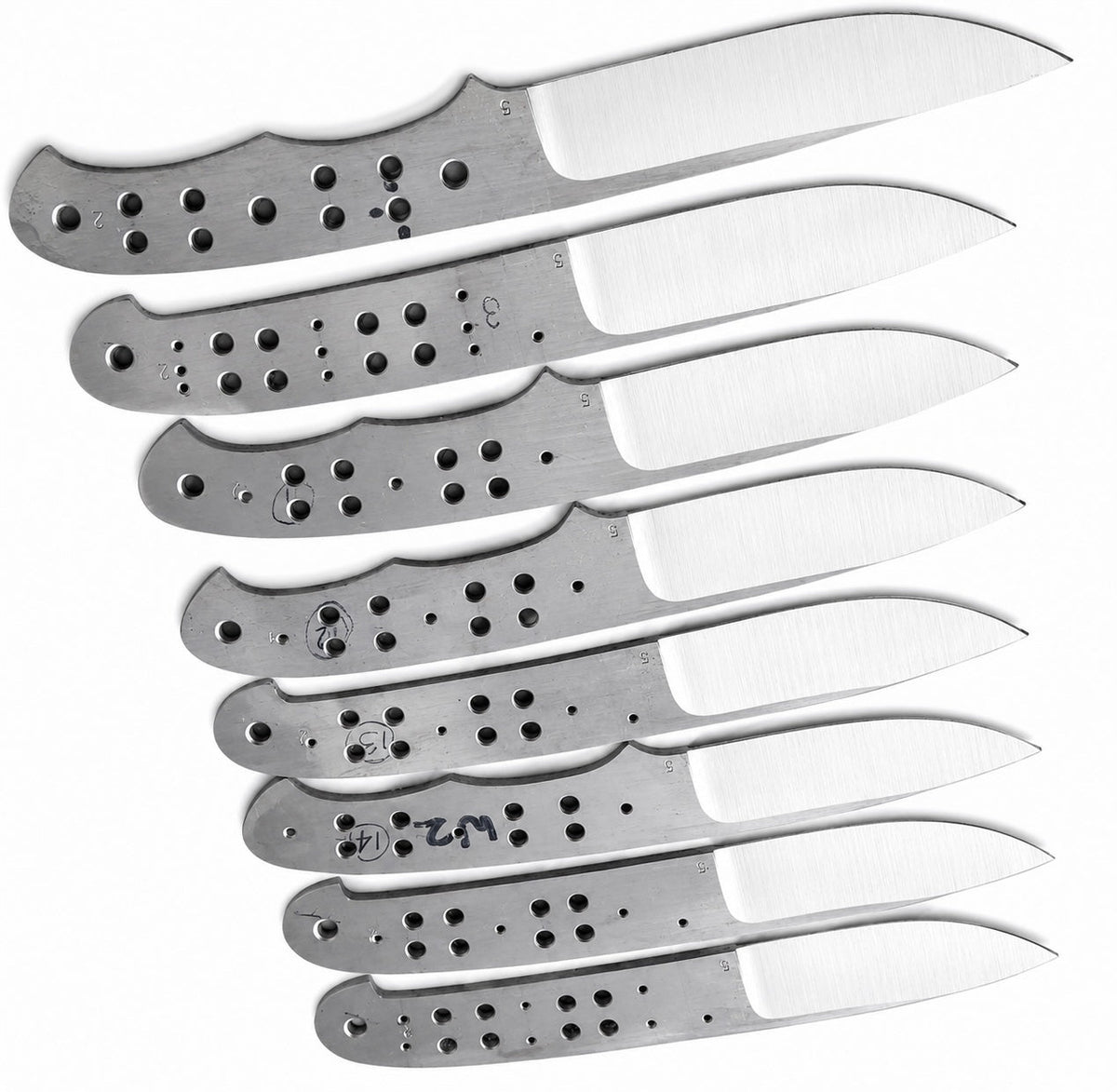 8-Piece 440C Bushcraft Knife Blanks Unique Blades Runner