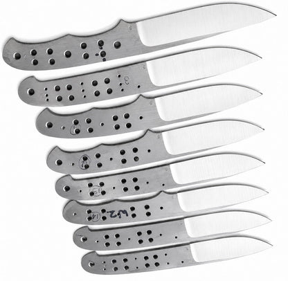 8-Piece 440C Bushcraft Knife Blanks Unique Blades Runner