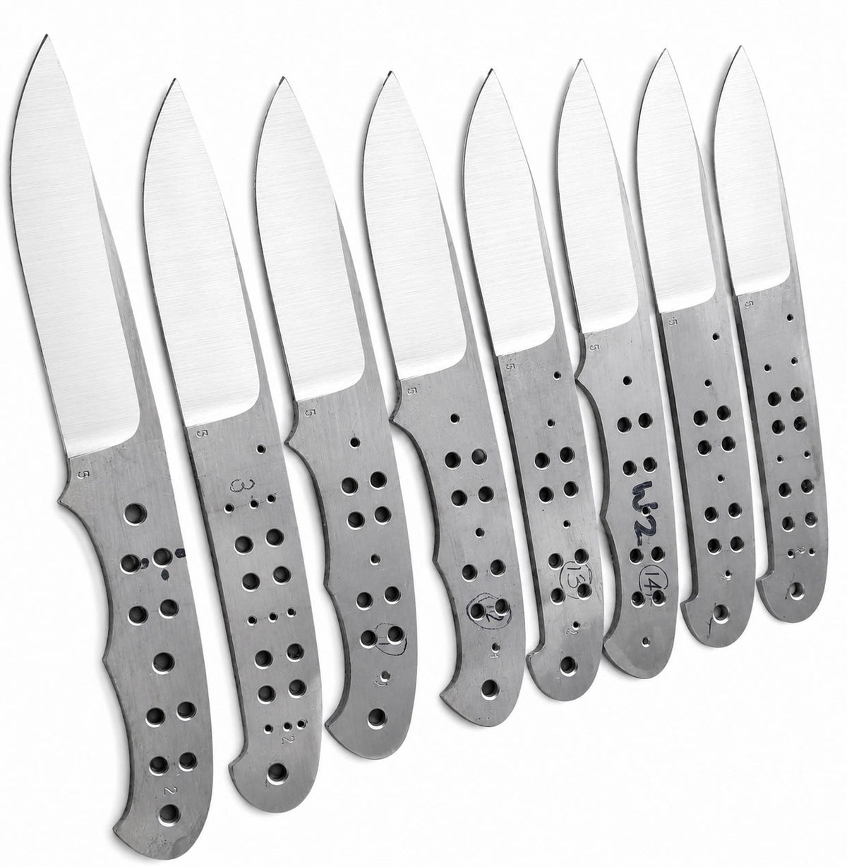 8-Piece 440C Bushcraft Knife Blanks Unique Blades Runner